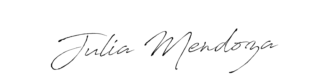 How to make Julia Mendoza name signature. Use Antro_Vectra style for creating short signs online. This is the latest handwritten sign. Julia Mendoza signature style 6 images and pictures png