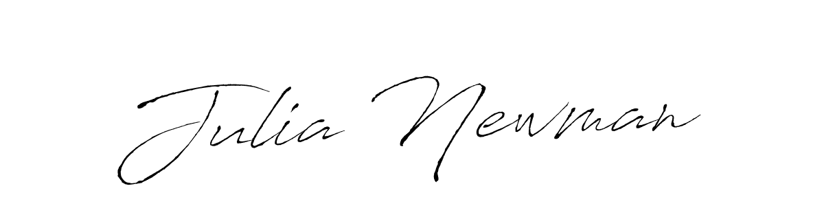 Julia Newman stylish signature style. Best Handwritten Sign (Antro_Vectra) for my name. Handwritten Signature Collection Ideas for my name Julia Newman. Julia Newman signature style 6 images and pictures png