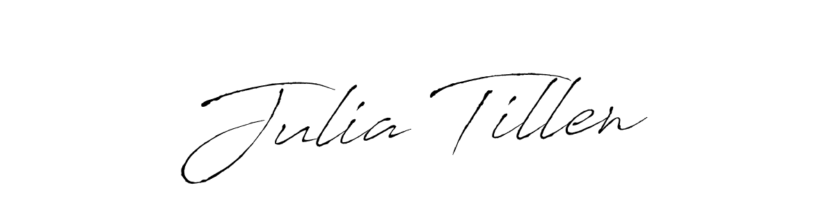 Design your own signature with our free online signature maker. With this signature software, you can create a handwritten (Antro_Vectra) signature for name Julia Tillen. Julia Tillen signature style 6 images and pictures png