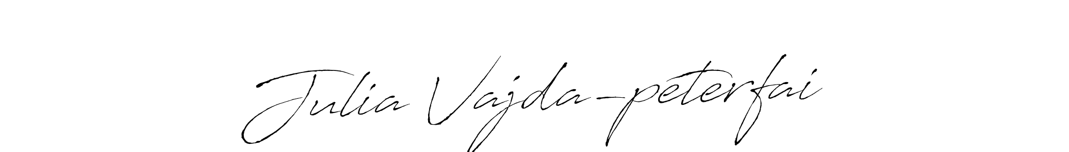 How to make Julia Vajda-péterfai signature? Antro_Vectra is a professional autograph style. Create handwritten signature for Julia Vajda-péterfai name. Julia Vajda-péterfai signature style 6 images and pictures png