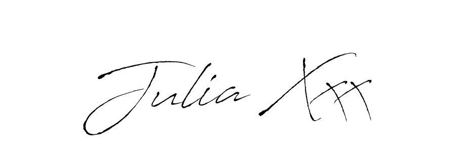 Design your own signature with our free online signature maker. With this signature software, you can create a handwritten (Antro_Vectra) signature for name Julia Xxx. Julia Xxx signature style 6 images and pictures png
