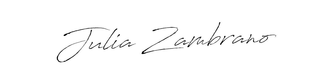 How to make Julia Zambrano name signature. Use Antro_Vectra style for creating short signs online. This is the latest handwritten sign. Julia Zambrano signature style 6 images and pictures png