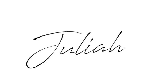 Create a beautiful signature design for name Juliah. With this signature (Antro_Vectra) fonts, you can make a handwritten signature for free. Juliah signature style 6 images and pictures png