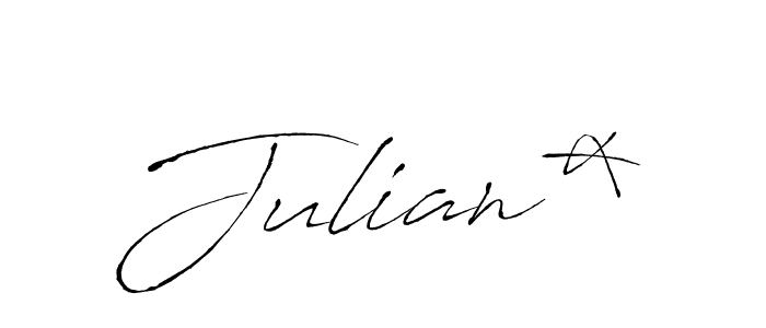 Use a signature maker to create a handwritten signature online. With this signature software, you can design (Antro_Vectra) your own signature for name Julian*. Julian* signature style 6 images and pictures png