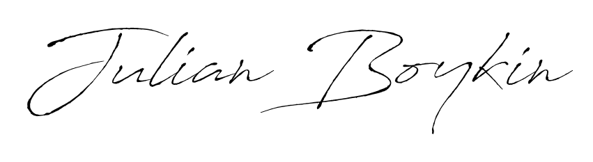 Create a personalized artistic stamp with Julian Boykin in Antro_Vectra font. Perfect for visual artists, designers, and influencers. Julian Boykin signature style 6 images and pictures png