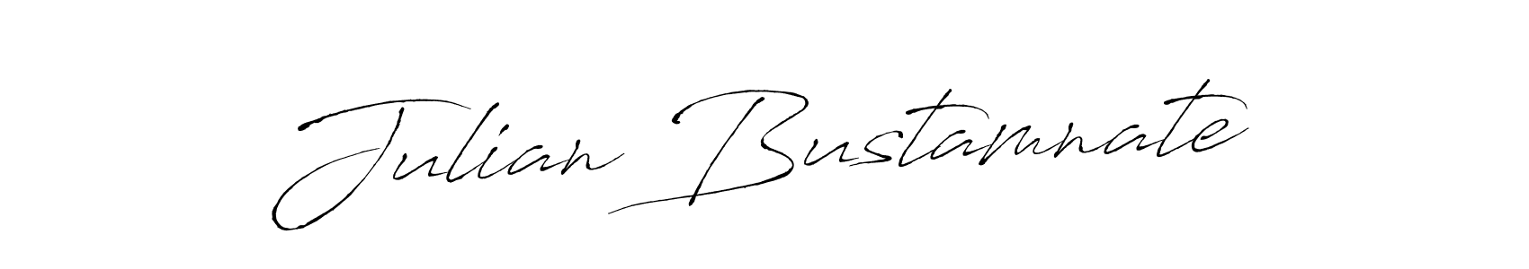 How to make Julian Bustamnate name signature. Use Antro_Vectra style for creating short signs online. This is the latest handwritten sign. Julian Bustamnate signature style 6 images and pictures png