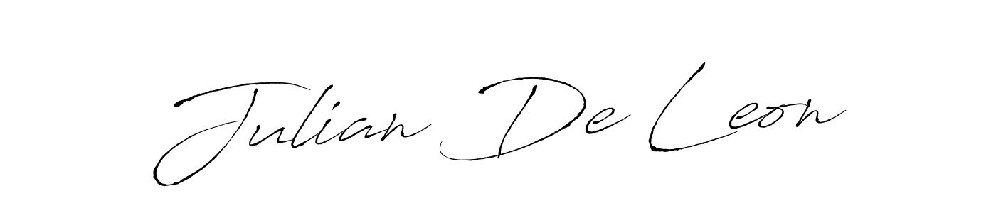 You should practise on your own different ways (Antro_Vectra) to write your name (Julian De Leon) in signature. don't let someone else do it for you. Julian De Leon signature style 6 images and pictures png