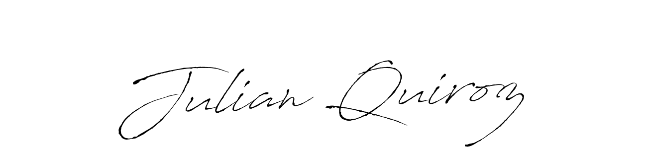 Design your own signature with our free online signature maker. With this signature software, you can create a handwritten (Antro_Vectra) signature for name Julian Quiroz. Julian Quiroz signature style 6 images and pictures png