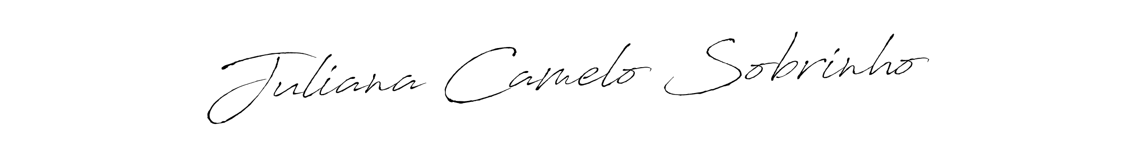 How to make Juliana Camelo Sobrinho signature? Antro_Vectra is a professional autograph style. Create handwritten signature for Juliana Camelo Sobrinho name. Juliana Camelo Sobrinho signature style 6 images and pictures png