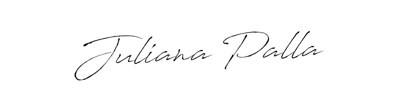 Juliana Palla stylish signature style. Best Handwritten Sign (Antro_Vectra) for my name. Handwritten Signature Collection Ideas for my name Juliana Palla. Juliana Palla signature style 6 images and pictures png