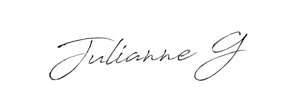 Also we have Julianne G name is the best signature style. Create professional handwritten signature collection using Antro_Vectra autograph style. Julianne G signature style 6 images and pictures png