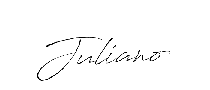 How to make Juliano name signature. Use Antro_Vectra style for creating short signs online. This is the latest handwritten sign. Juliano signature style 6 images and pictures png