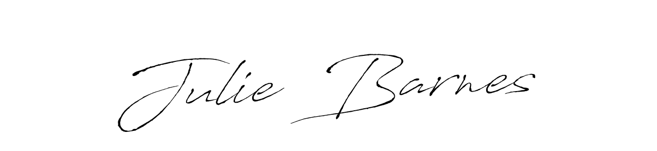 Julie  Barnes stylish signature style. Best Handwritten Sign (Antro_Vectra) for my name. Handwritten Signature Collection Ideas for my name Julie  Barnes. Julie  Barnes signature style 6 images and pictures png