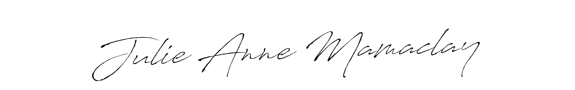 Design your own signature with our free online signature maker. With this signature software, you can create a handwritten (Antro_Vectra) signature for name Julie Anne Mamaclay. Julie Anne Mamaclay signature style 6 images and pictures png