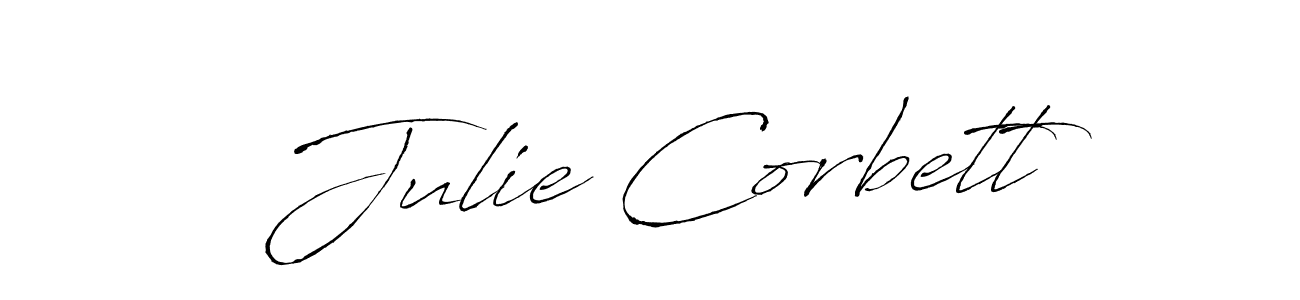 How to make Julie Corbett name signature. Use Antro_Vectra style for creating short signs online. This is the latest handwritten sign. Julie Corbett signature style 6 images and pictures png