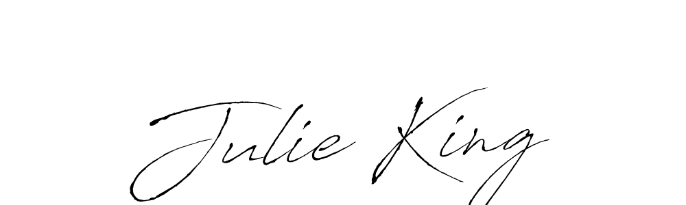How to make Julie King name signature. Use Antro_Vectra style for creating short signs online. This is the latest handwritten sign. Julie King signature style 6 images and pictures png