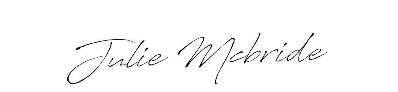 Julie Mcbride stylish signature style. Best Handwritten Sign (Antro_Vectra) for my name. Handwritten Signature Collection Ideas for my name Julie Mcbride. Julie Mcbride signature style 6 images and pictures png