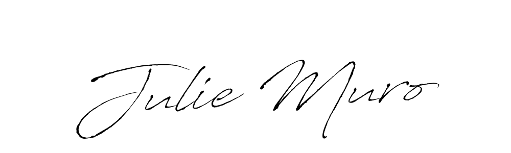You should practise on your own different ways (Antro_Vectra) to write your name (Julie Muro) in signature. don't let someone else do it for you. Julie Muro signature style 6 images and pictures png