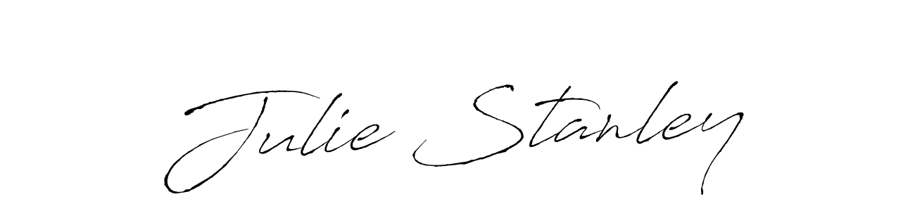 Use a signature maker to create a handwritten signature online. With this signature software, you can design (Antro_Vectra) your own signature for name Julie Stanley. Julie Stanley signature style 6 images and pictures png