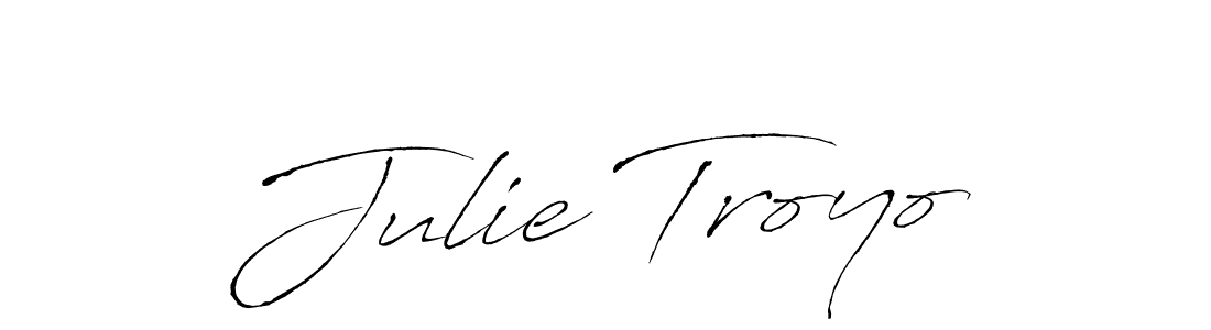 How to make Julie Troyo signature? Antro_Vectra is a professional autograph style. Create handwritten signature for Julie Troyo name. Julie Troyo signature style 6 images and pictures png