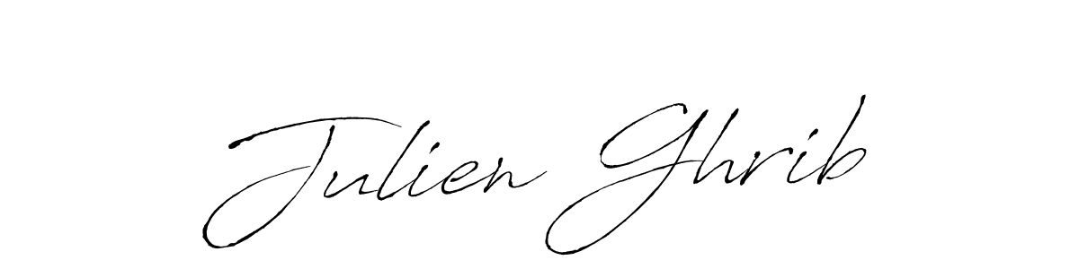 if you are searching for the best signature style for your name Julien Ghrib. so please give up your signature search. here we have designed multiple signature styles  using Antro_Vectra. Julien Ghrib signature style 6 images and pictures png