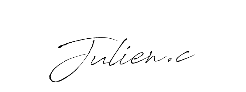 Design your own signature with our free online signature maker. With this signature software, you can create a handwritten (Antro_Vectra) signature for name Julien.c. Julien.c signature style 6 images and pictures png