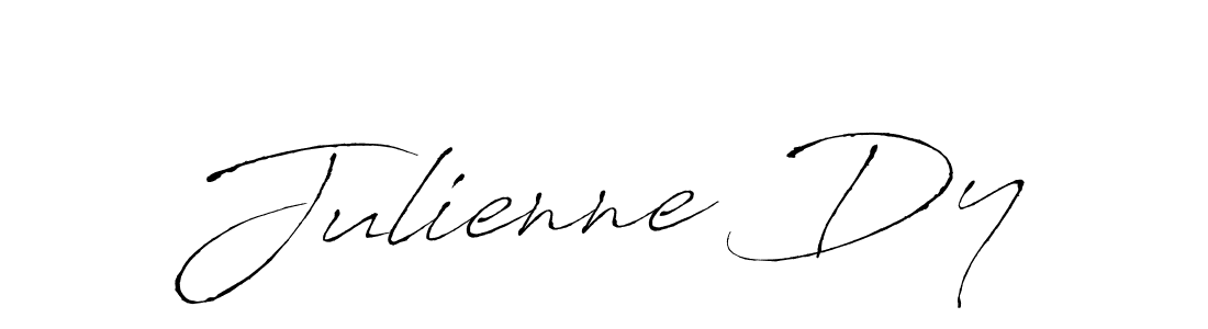 You should practise on your own different ways (Antro_Vectra) to write your name (Julienne Dy) in signature. don't let someone else do it for you. Julienne Dy signature style 6 images and pictures png