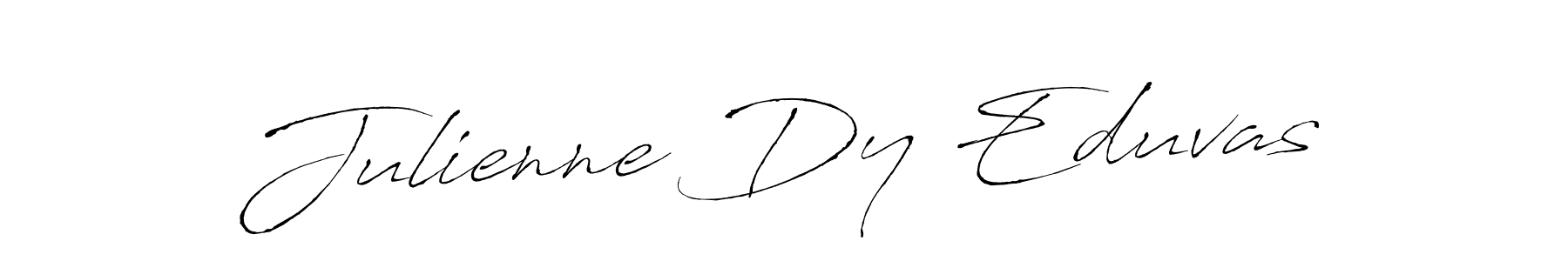 How to make Julienne Dy Eduvas name signature. Use Antro_Vectra style for creating short signs online. This is the latest handwritten sign. Julienne Dy Eduvas signature style 6 images and pictures png