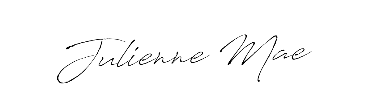 How to make Julienne Mae name signature. Use Antro_Vectra style for creating short signs online. This is the latest handwritten sign. Julienne Mae signature style 6 images and pictures png