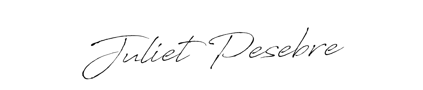 Use a signature maker to create a handwritten signature online. With this signature software, you can design (Antro_Vectra) your own signature for name Juliet Pesebre. Juliet Pesebre signature style 6 images and pictures png