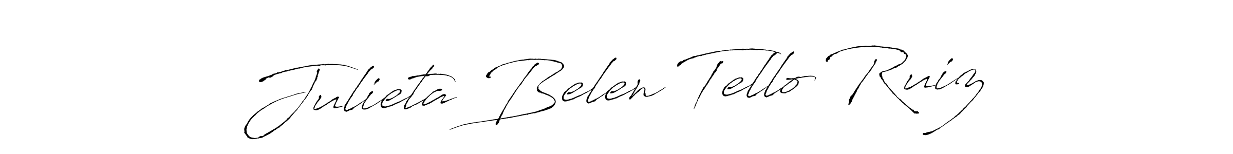 Similarly Antro_Vectra is the best handwritten signature design. Signature creator online .You can use it as an online autograph creator for name Julieta Belen Tello Ruiz. Julieta Belen Tello Ruiz signature style 6 images and pictures png