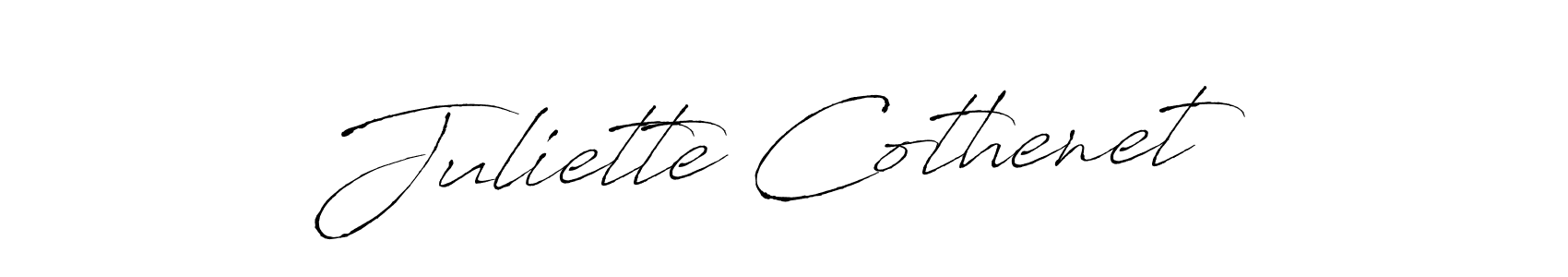 Antro_Vectra is a professional signature style that is perfect for those who want to add a touch of class to their signature. It is also a great choice for those who want to make their signature more unique. Get Juliette Cothenet name to fancy signature for free. Juliette Cothenet signature style 6 images and pictures png