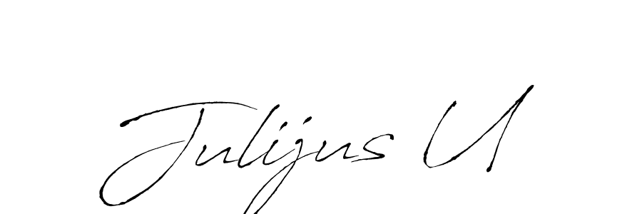 This is the best signature style for the Julijus U name. Also you like these signature font (Antro_Vectra). Mix name signature. Julijus U signature style 6 images and pictures png