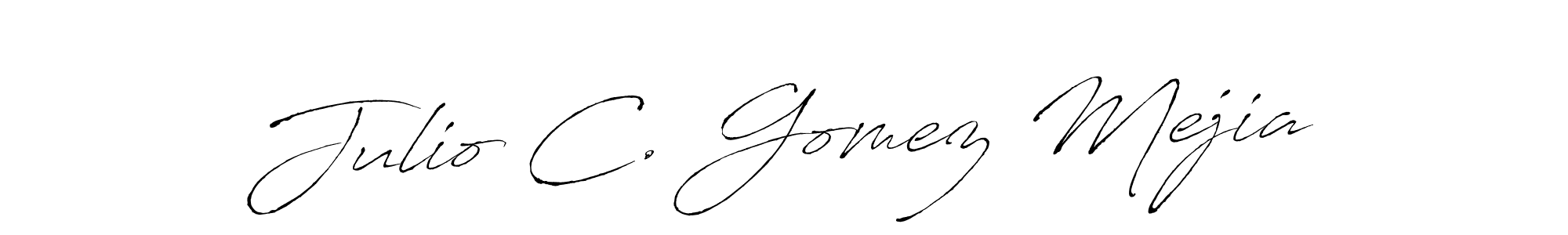 Also we have Julio C. Gomez Mejia name is the best signature style. Create professional handwritten signature collection using Antro_Vectra autograph style. Julio C. Gomez Mejia signature style 6 images and pictures png