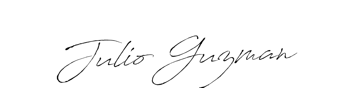 Design your own signature with our free online signature maker. With this signature software, you can create a handwritten (Antro_Vectra) signature for name Julio Guzman. Julio Guzman signature style 6 images and pictures png