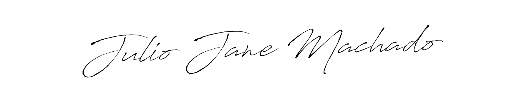 Julio Jane Machado stylish signature style. Best Handwritten Sign (Antro_Vectra) for my name. Handwritten Signature Collection Ideas for my name Julio Jane Machado. Julio Jane Machado signature style 6 images and pictures png