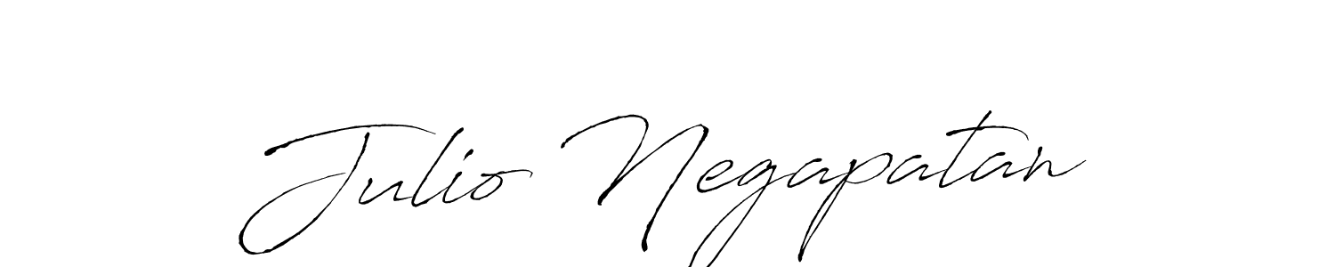 How to make Julio Negapatan name signature. Use Antro_Vectra style for creating short signs online. This is the latest handwritten sign. Julio Negapatan signature style 6 images and pictures png