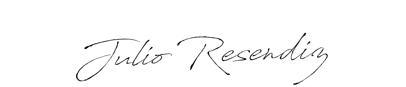 Julio Resendiz stylish signature style. Best Handwritten Sign (Antro_Vectra) for my name. Handwritten Signature Collection Ideas for my name Julio Resendiz. Julio Resendiz signature style 6 images and pictures png