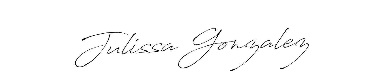 How to make Julissa Gonzalez signature? Antro_Vectra is a professional autograph style. Create handwritten signature for Julissa Gonzalez name. Julissa Gonzalez signature style 6 images and pictures png