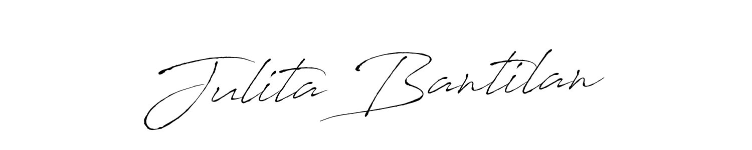 Create a beautiful signature design for name Julita Bantilan. With this signature (Antro_Vectra) fonts, you can make a handwritten signature for free. Julita Bantilan signature style 6 images and pictures png