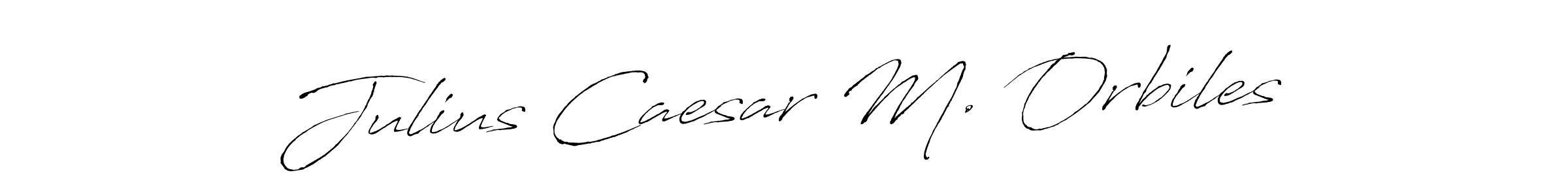 How to make Julius Caesar M. Orbiles name signature. Use Antro_Vectra style for creating short signs online. This is the latest handwritten sign. Julius Caesar M. Orbiles signature style 6 images and pictures png