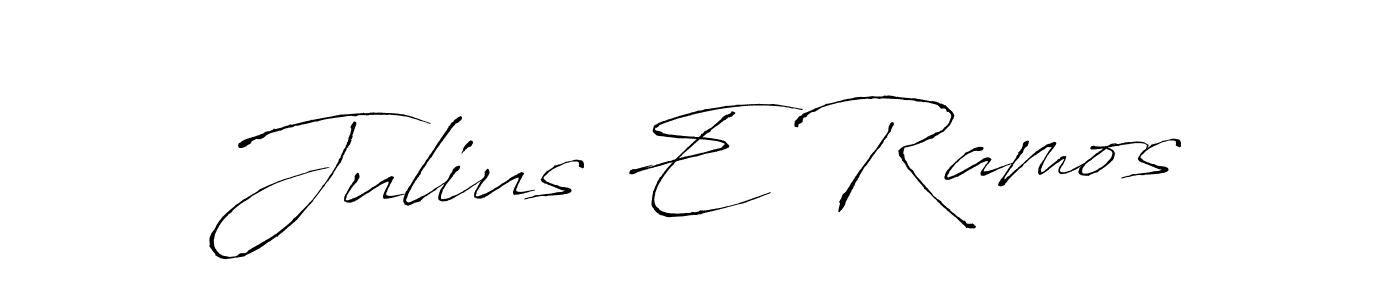 Create a beautiful signature design for name Julius E Ramos. With this signature (Antro_Vectra) fonts, you can make a handwritten signature for free. Julius E Ramos signature style 6 images and pictures png