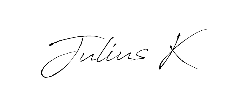 Create a beautiful signature design for name Julius K. With this signature (Antro_Vectra) fonts, you can make a handwritten signature for free. Julius K signature style 6 images and pictures png