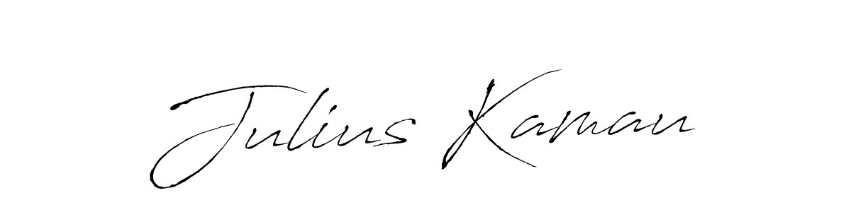 Design your own signature with our free online signature maker. With this signature software, you can create a handwritten (Antro_Vectra) signature for name Julius Kamau. Julius Kamau signature style 6 images and pictures png