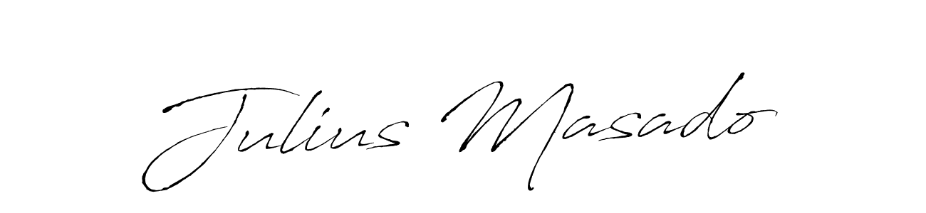 Design your own signature with our free online signature maker. With this signature software, you can create a handwritten (Antro_Vectra) signature for name Julius Masado. Julius Masado signature style 6 images and pictures png