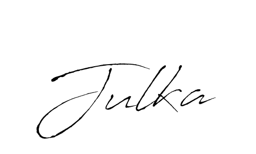 Create a beautiful signature design for name Julka. With this signature (Antro_Vectra) fonts, you can make a handwritten signature for free. Julka signature style 6 images and pictures png