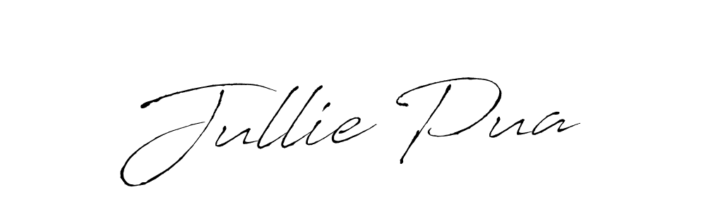 Create a beautiful signature design for name Jullie Pua. With this signature (Antro_Vectra) fonts, you can make a handwritten signature for free. Jullie Pua signature style 6 images and pictures png