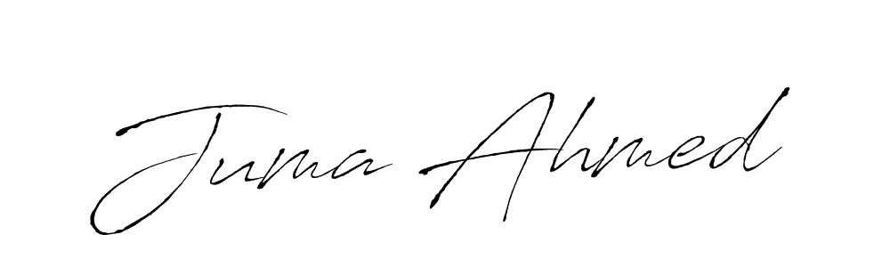 Make a beautiful signature design for name Juma Ahmed. With this signature (Antro_Vectra) style, you can create a handwritten signature for free. Juma Ahmed signature style 6 images and pictures png