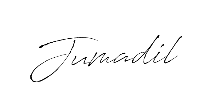 Make a beautiful signature design for name Jumadil. With this signature (Antro_Vectra) style, you can create a handwritten signature for free. Jumadil signature style 6 images and pictures png