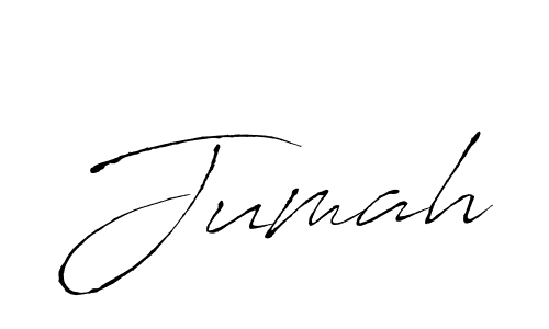 Jumah stylish signature style. Best Handwritten Sign (Antro_Vectra) for my name. Handwritten Signature Collection Ideas for my name Jumah. Jumah signature style 6 images and pictures png